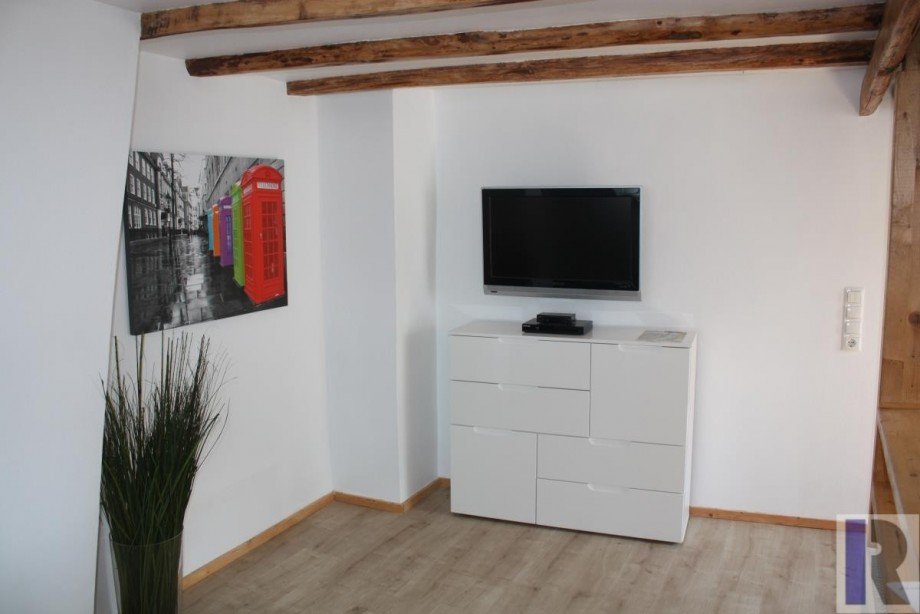 Blick zum Flat-Screen Wohnung Koblenz