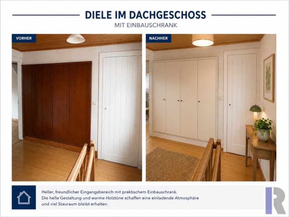 Diele im Dachgeschoss Etagenwohnung Koblenz